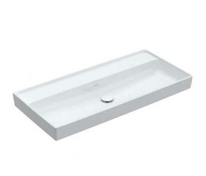 VILLEROY & BOCH - Collaro Umývadlo nábytkové, 100x47 cm, bez prepadu, bez otvoru na batériu, alpská biela 4A33A301