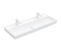 VILLEROY & BOCH - Collaro Umývadlo nábytkové 1200x470 mm, bez prepadu, 2 otvory na batériu, CeramicPlus, alpská biela 4A33C1R1