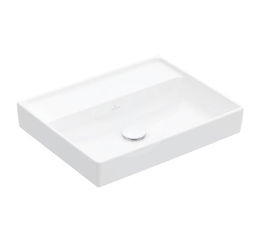 VILLEROY & BOCH - Collaro Umývadlo nábytkové 600x470 mm, bez prepadu, bez otvoru na batériu, alpská biela 4A336301