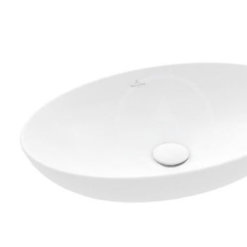 VILLEROY & BOCH - Loop&Friends Umývadlo na dosku, 560x380 mm, s prepadom, CeramicPlus, Stone White 4A4700RW