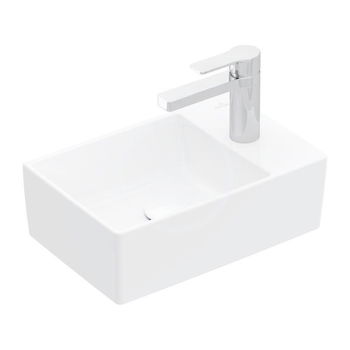 VILLEROY & BOCH - Memento 2.0 Umývadielko nábytkové 400x260 mm, bez prepadu, 1 otvor na batériu, alpská biela 43234G01