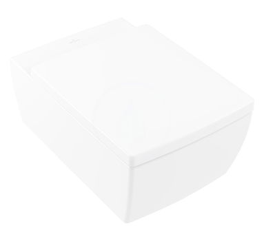 VILLEROY & BOCH - Memento 2.0 Závesné WC, zadný odpad, DirectFlush, CeramicPlus, Stone White 4633R0RW