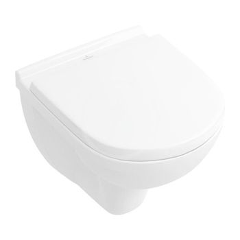 VILLEROY & BOCH - O.novo Závesné WC Compact s doskou SoftClosing, DirectFlush, alpská biela 5688HR01