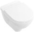 VILLEROY & BOCH - O.novo Závesné WC s doskou SoftClose, Combi-Pack, s CeramicPlus, biela 5660H1R1