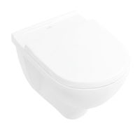 VILLEROY & BOCH - O.novo Závesné WC s doskou SoftClosing, DirectFlush, CeramicPlus, alpská biela 5660HRR1