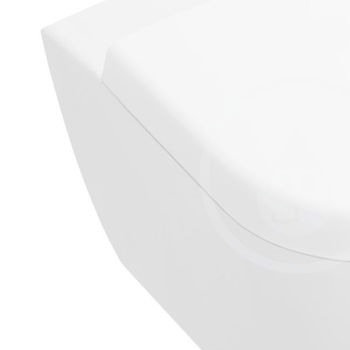 VILLEROY & BOCH - Subway 2.0 Závesné kompaktné WC, DirectFlush, CeramicPlus, alpská biela 5606R0R1