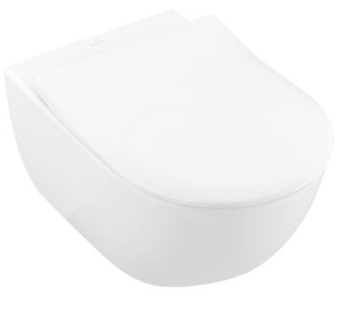 VILLEROY & BOCH - Subway 2.0 Závesné WC s doskou SoftClosing, DirectFlush, CeramicPlus, alpská biela 5614R2R1