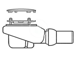 VILLEROY & BOCH - Subway Infinity Odtoková súprava Tempoplex Plus, priemer 90 mm, matný chróm 92250069