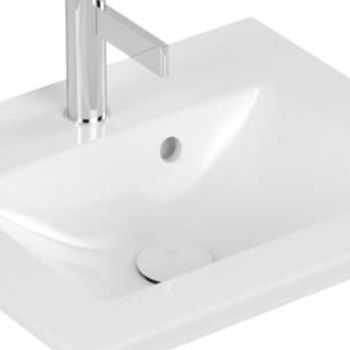 Villeroy & Boch Venticello umývadlo, 500x420x150mm, biela Alpin CeramicPlus, s prepadom, neleštené; 412450R1