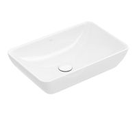 VILLEROY & BOCH - Venticello Umývadlo na dosku, 550x360 mm, s prepadom, bez otvoru na batériu, CeramicPlus, alpská biela 411355R1