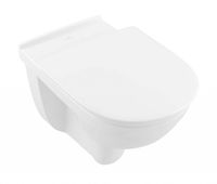 VILLEROY & BOCH - ViCare Závesné WC bezbariérové, zadný odpad, DirectFlush, CeramicPlus, alpská biela 4695R0R1