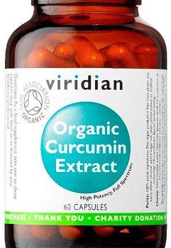 Viridian Curcumin extract organic 60 kapslí