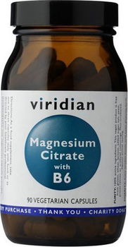 Viridian Magnesium Citrate with Vitamín B6 90 kapslí