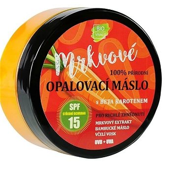 Vivaco Prírodné opaľovací mrkvovej maslo OF 15 150 ml