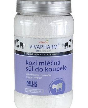 Vivapharm Soľ do kúpeľa s kozím mliekom 1200 g