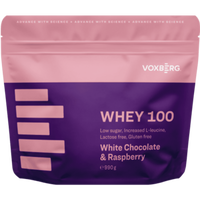 Voxberg Whey Protein 100 biela čokoláda s malinami 990 g