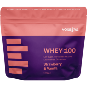 Voxberg Whey Protein 100 jahoda a vanilka 990 g