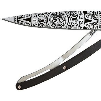 Vreckový nôž Deejo 1CB073 Tetovanie 37g, ebenové drevo, aztécke slnko