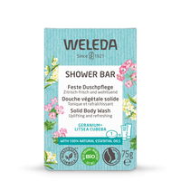 Weleda Aromatické bylinkové mydlo Geranium + Litsea Cubeba (Shower Bar) 75 g