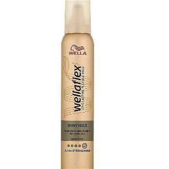 Wella Penové tužidlo s ultra silnou fixáciou pre lesk vlasov Wella flex Shiny Hold (Mousse) 200 ml