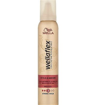 Wella Penové tužidlo so strednou fixáciou pre poškodené vlasy Wella flex Style & Repair (Mousse) 200 ml