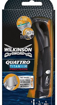 Wilkinson Sword Holiaci strojček pre mužov Wilkinson Quattro Titanium Precision Carbon