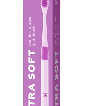 WOOM Zubná kefka Ultra Soft ružová