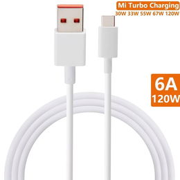 Xiaomi Original USB-C Datový Kabel 6A 1m White (Service Pack)