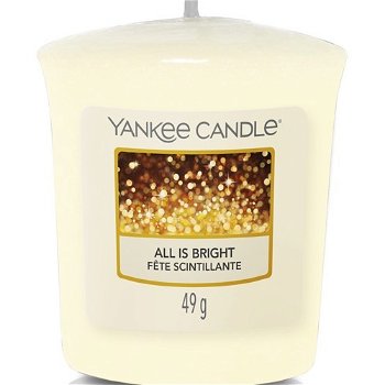 Yankee Candle Aromatická votívna sviečka All is Bright 49 g