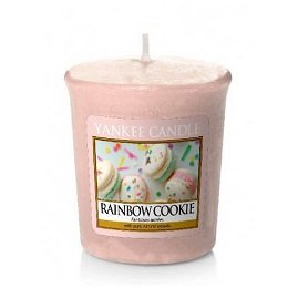 Yankee Candle Aromatická votívna sviečka Dúhové makrónky (Rainbow Cookie) 49 g