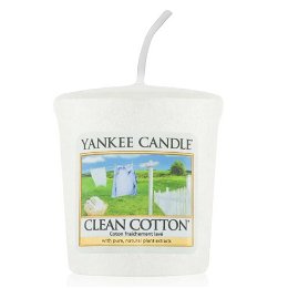 Yankee Candle Aromatická votívny sviečka Clean Cotton® 49 g