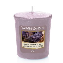 Yankee Candle Aromatická votívny sviečka Dried Lavender & Oak 49 g