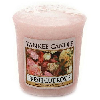 Yankee Candle Aromatická votívny sviečka Fresh Cut Roses® 49 g