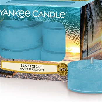 Yankee Candle Aromatické čajové sviečky Beach Escape 12 x 9,8 g