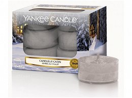 Yankee Candle Aromatické čajové sviečky Candlelit Cabin 12 x 9,8 g