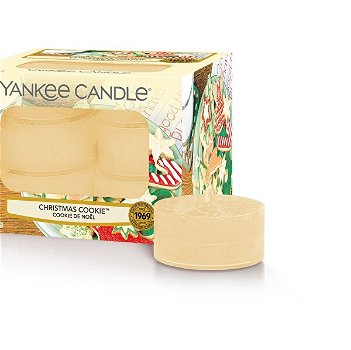 Yankee Candle Aromatické čajové sviečky Christmas Cookie 12 x 9,8 g