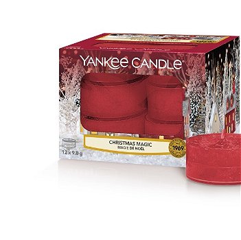 Yankee Candle Aromatické čajové sviečky Christmas Magic 12 x 9,8 g