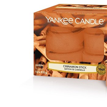 Yankee Candle Aromatické čajové sviečky Cinnamon Stick 12 x 9,8 g