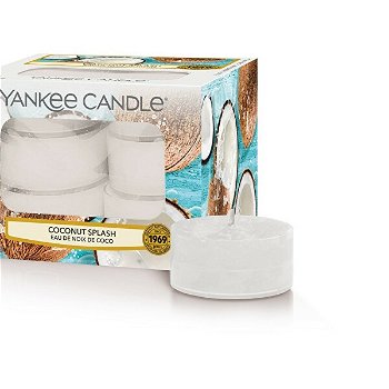 Yankee Candle Aromatické čajové sviečky Coconut Splash 12 x 9,8 g