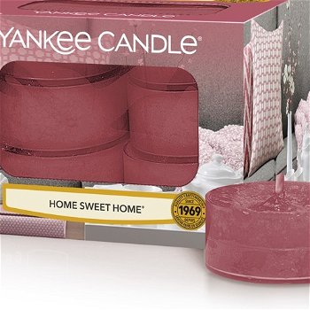 Yankee Candle Aromatické čajové sviečky Home Sweet Home 12 x 9,8 g