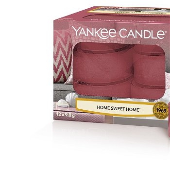 Yankee Candle Aromatické čajové sviečky Home Sweet Home 12 x 9,8 g