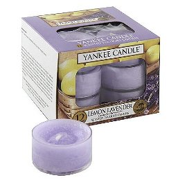 Yankee Candle Aromatické čajové sviečky Lemon Lavender 12 x 9,8 g