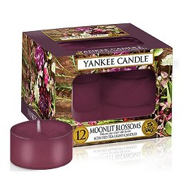 Yankee Candle Aromatické čajové sviečky Moonlit Blossoms 12 x 9,8 g