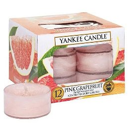 Yankee Candle Aromatické čajové sviečky Pink Grapefruit 12 x 9,8 g