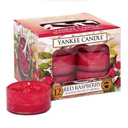 Yankee Candle Aromatické čajové sviečky Red Raspberry 12 x 9,8 g