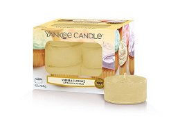 Yankee Candle Aromatické čajové sviečky Vanilla Cupcake 12 x 9,8 g