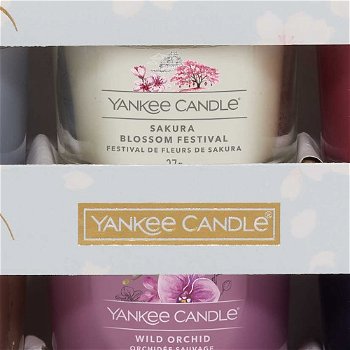 Yankee Candle Darčeková sada votívnych sviečok v skle Sakura Blossom 6 x 37 g