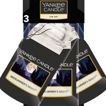 Yankee Candle Papierová visačka do auta Midsummer´s Night 3 ks