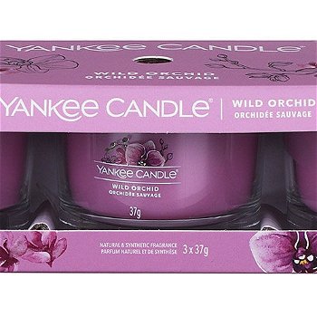 Yankee Candle Sada votívnych sviečok v skle Wild Orchid 3 x 37 g