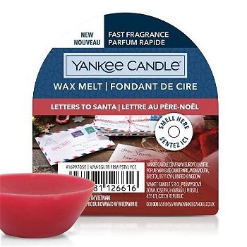 Yankee Candle Vonkajší vosk Letters to Santa (New Wax Melt) 22 g